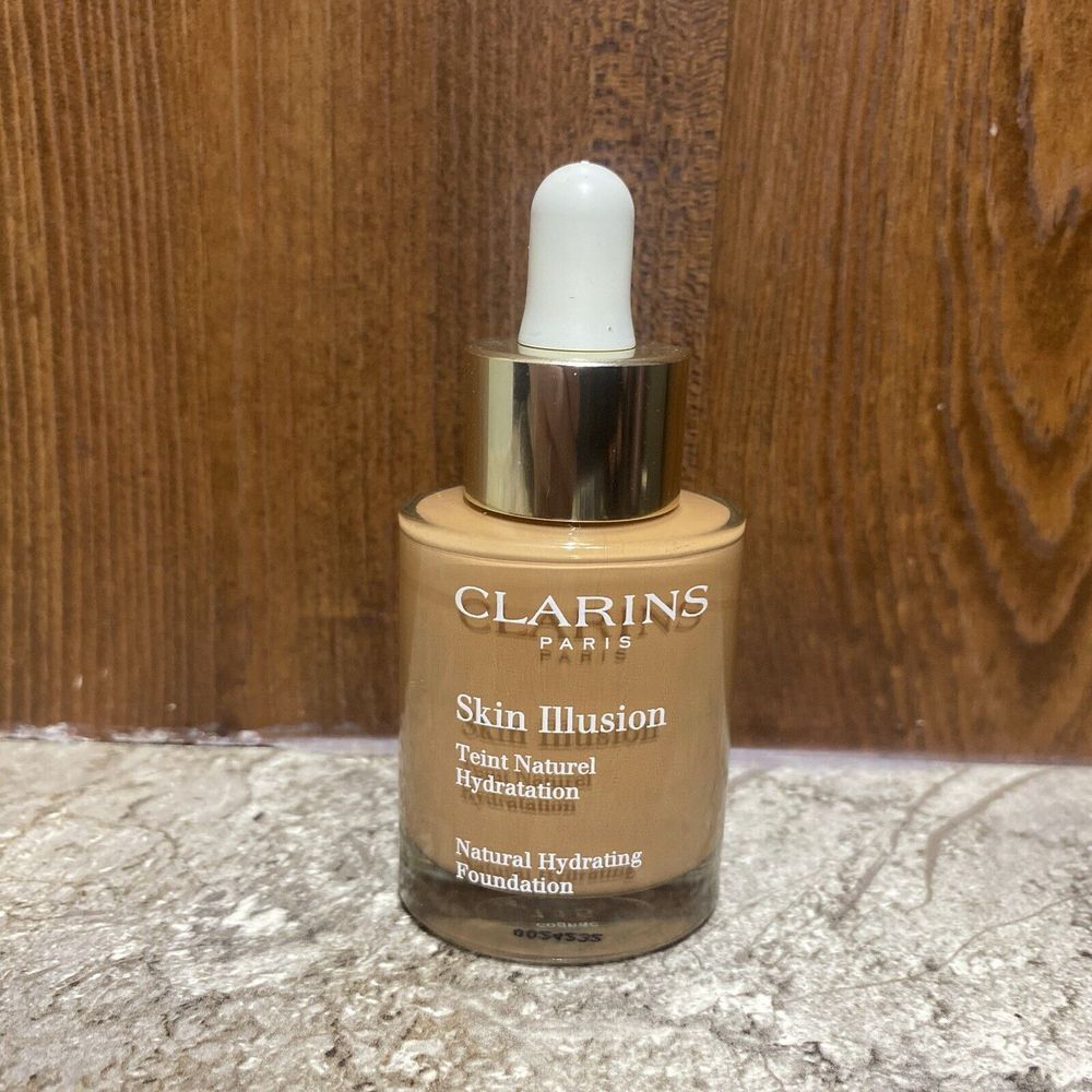 Clarins Skin Illusion Natural Hydrating Foundation #115 COGNAC, 1 Oz New No Box